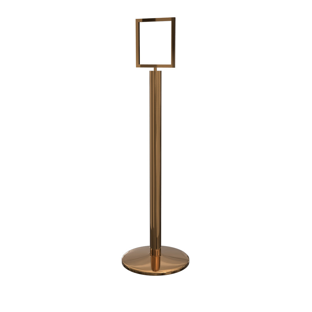 Sign Stand 8.5" x 11" in Polished Brass finish