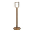 Sign Stand 8.5" x 11" in Polished Brass finish