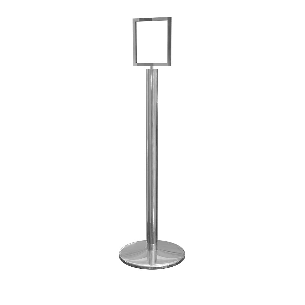 Sign Stand 8.5" x 11" in Polished Stainless finish