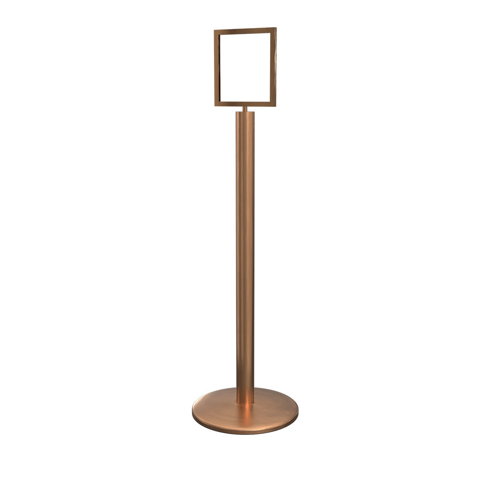 Sign Stand 8.5" x 11" in Satin Brass finish