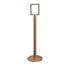 Sign Stand 8.5" x 11" in Satin Brass finish