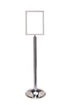 Custom | Crowd Control Sign Stand - Vertical Frame / Dome Base
