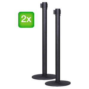 Standard Merchandising Panel Kit with Retractable Stanchions - The Crowd Controller