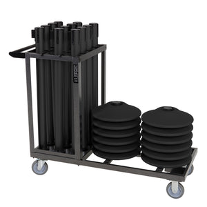 US Weight Statesman Stanchion Cart Kit - 12 Stanchions with Cart