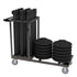 US Weight Statesman Stanchion Cart Kit - 12 Stanchions with Cart