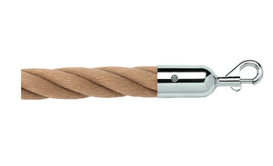 [CUSTOM] Twisted Polypropylene Rope for Crowd Control Barrier Stanchions  1.5" Diameter Slide-Snap Ends