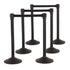 6-Pack Sentry Plastic Stanchions Barriers with Retractable Belt