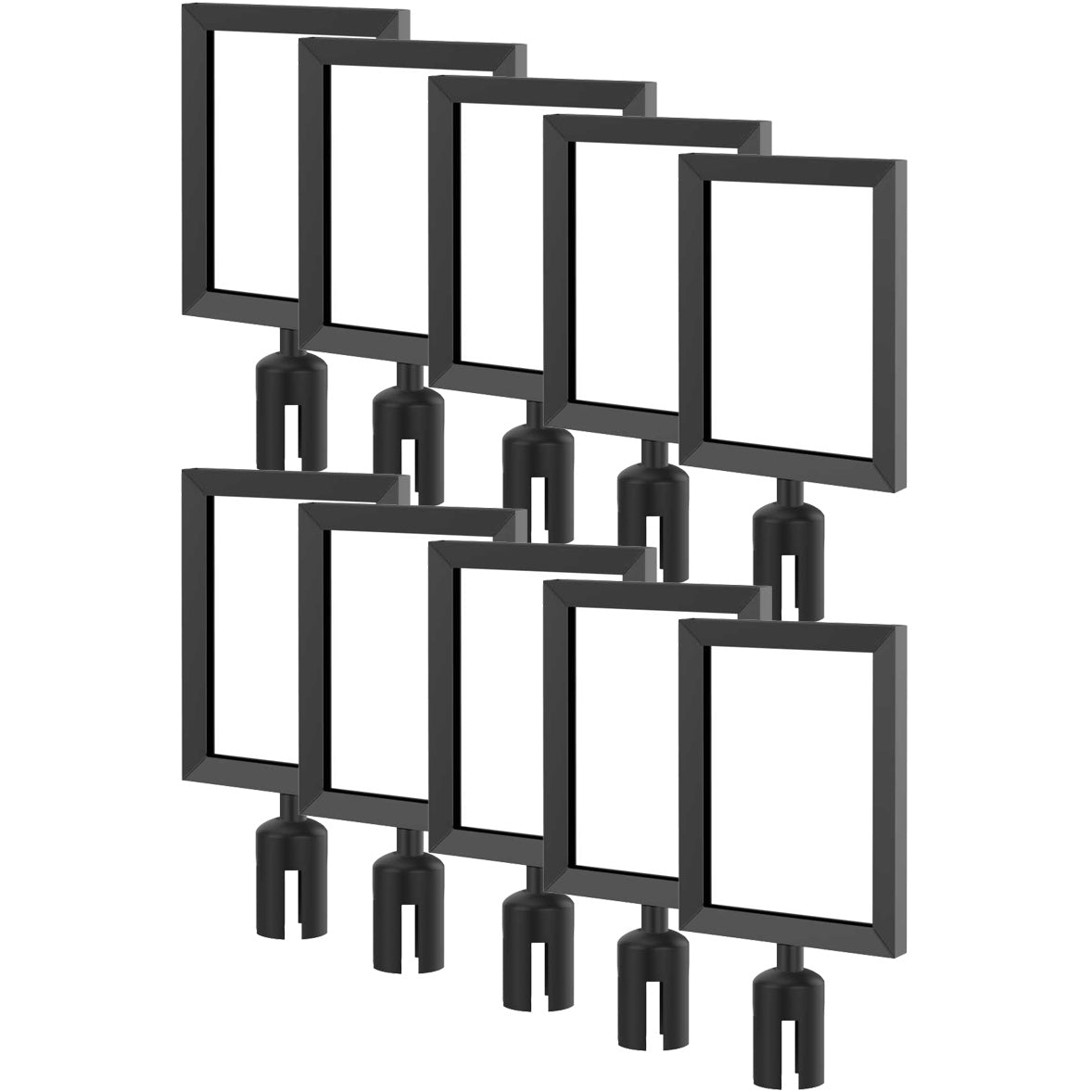 PRIME 8.5 x 11 sign frame kit, 10-pack in smooth black