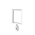 PRIME 8.5 x 11 sign frame kit in polished chrome with adapter cone