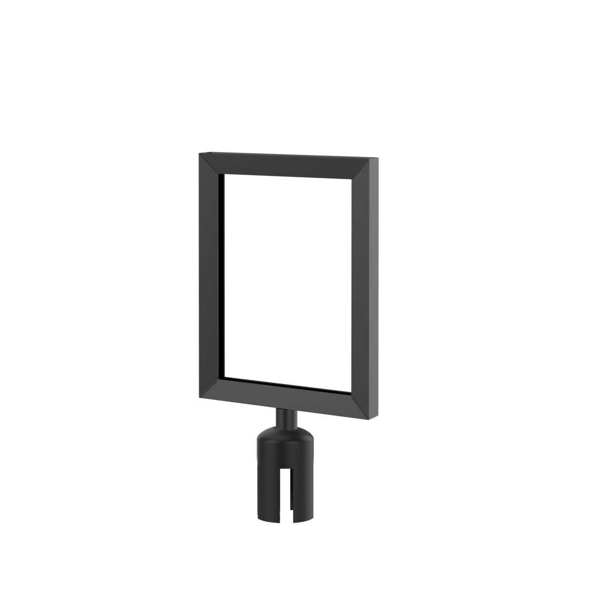 PRIME 8.5 x 11 sign frame kit in smooth black with adapter cone