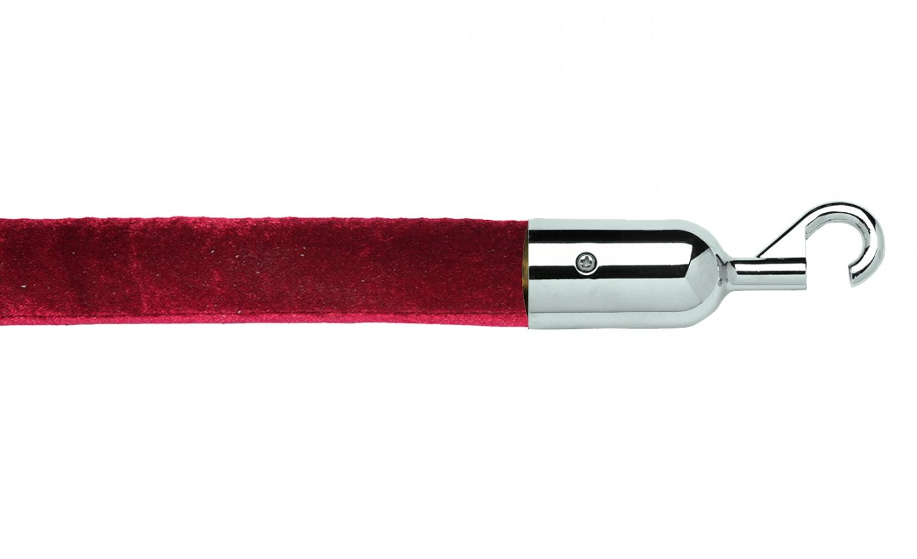 Crowd Control Barrier Stanchions Velour Rope 1.5" Diameter Snap Ends-QS