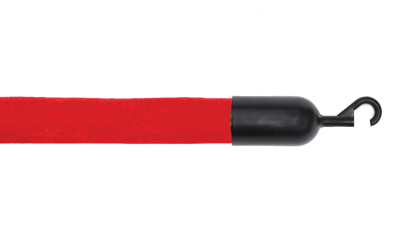 Crowd Control Barrier Stanchions Velour Rope 1.5" Diameter Snap Ends-QS