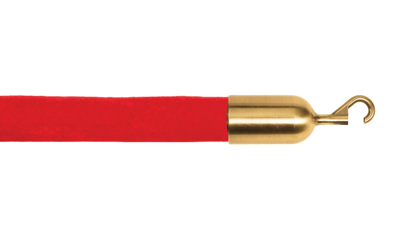 Crowd Control Barrier Stanchions Velour Rope 1.5" Diameter Snap Ends-QS