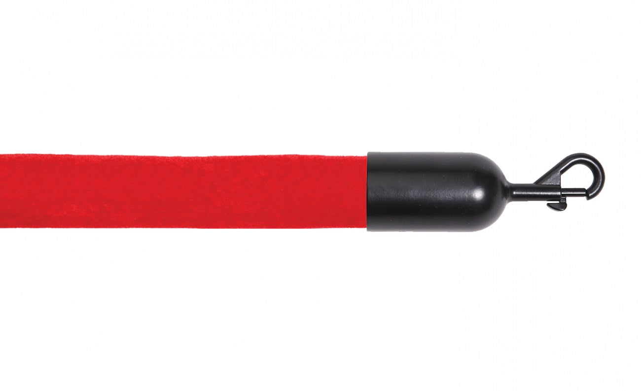 Crowd Control Barrier Stanchions Velour Rope 1.5" Diameter Snap Ends-QS