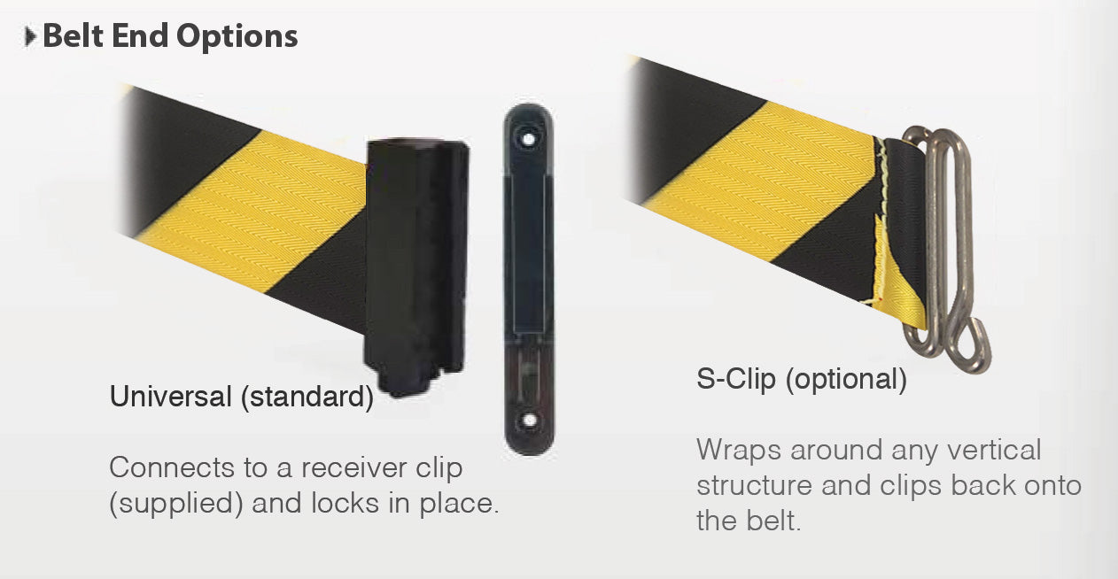 WallPro 1000 belt end options