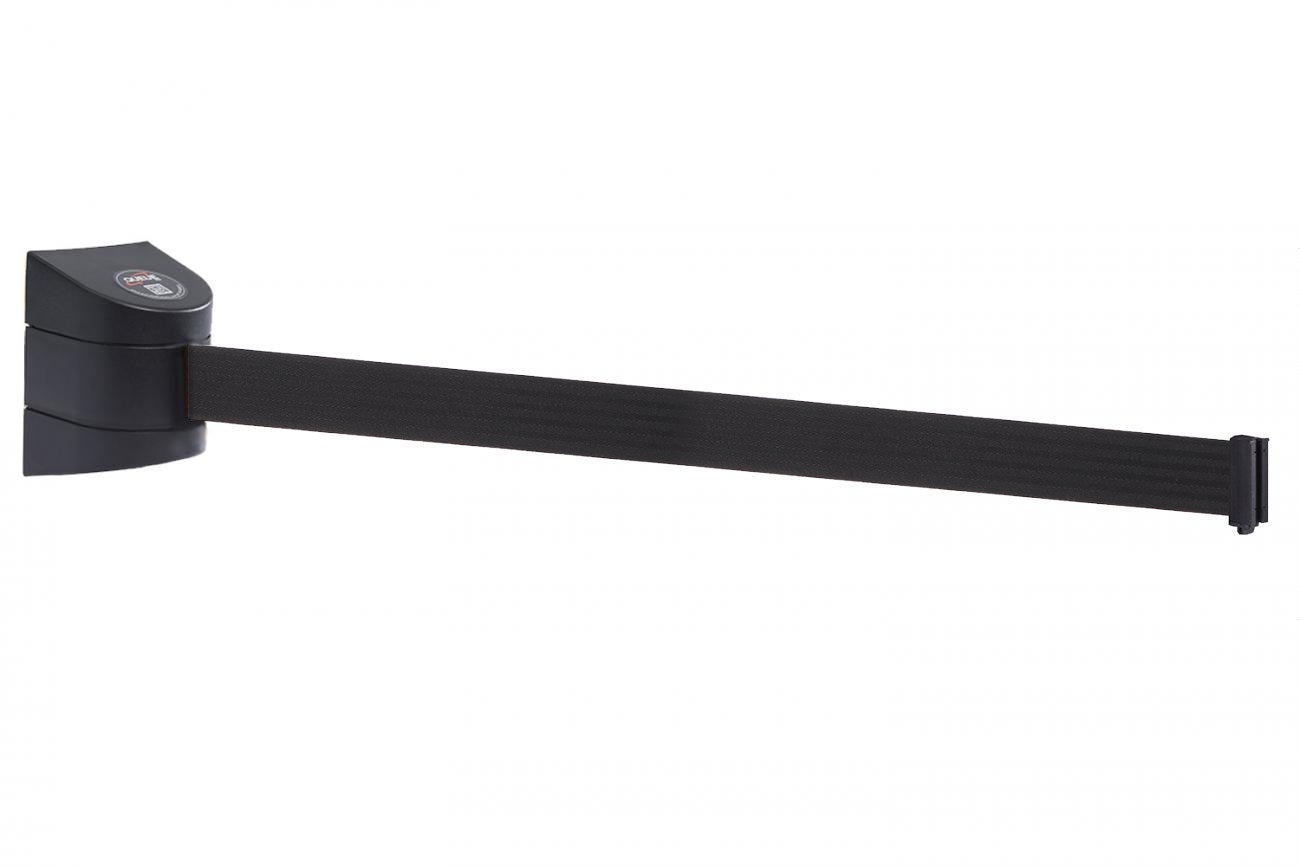 Wall Pro 450 Crowd Control Wall Mounted Belt Barriers with 20' to 35' belt