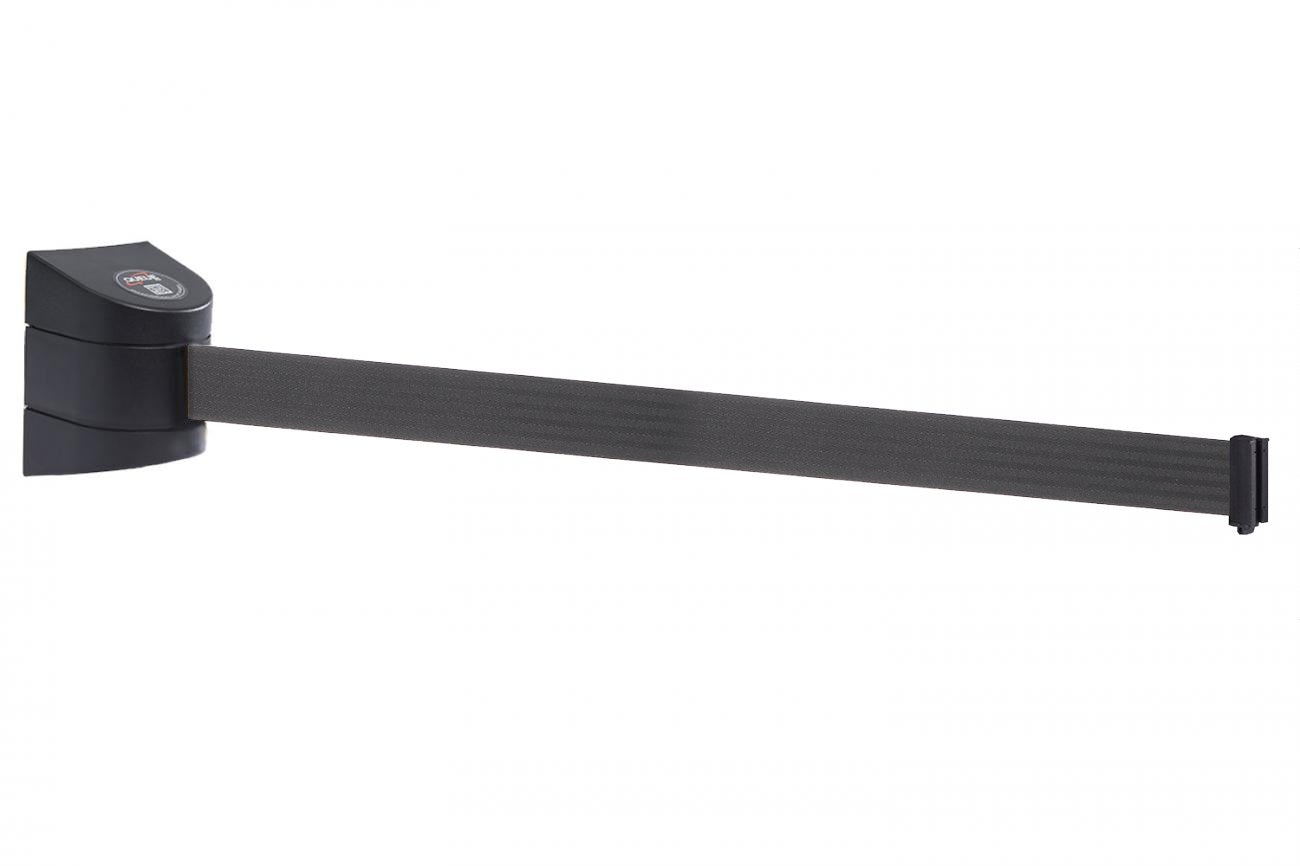 Wall Pro 450 Crowd Control Wall Mounted Belt Barriers with 20' to 35' belt