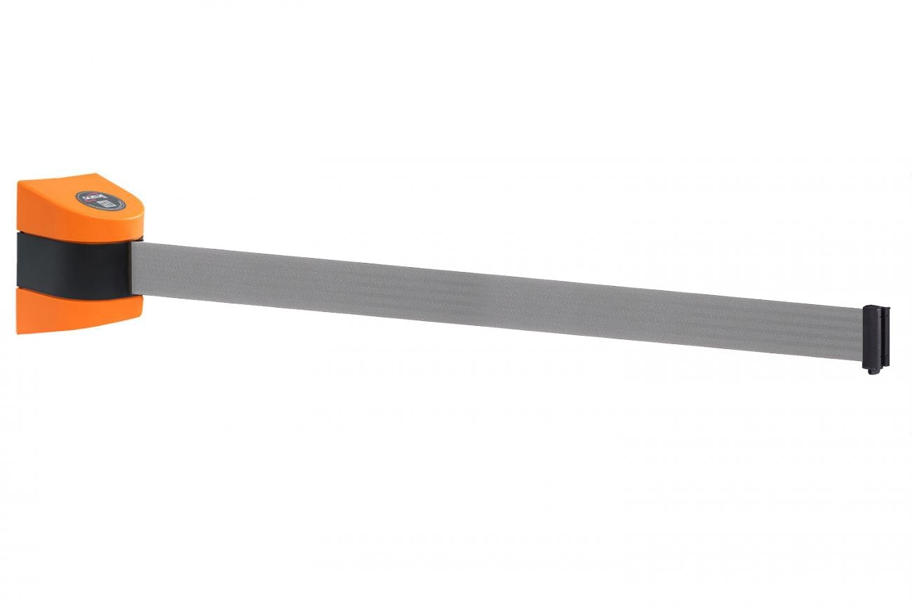 Wall Pro 450 Crowd Control Wall Mounted Belt Barriers with 20' to 35' belt