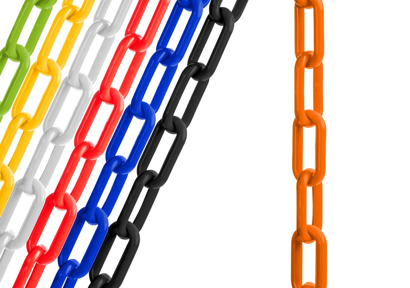 US Weight 2 Inch Plastic Safety Barrier Chain