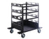 Barriers Stanchions 12-Post Horizontal Stanchion Cart - TheCrowdController.com