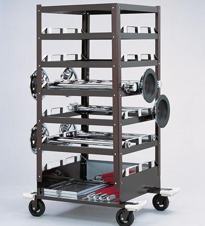 Barriers Stanchions 18 Storage Cart | Model 3035 - TheCrowdController.com