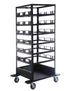 Barriers Stanchions 18-Post Horizontal CartBarriers Stanchions 18-Post Horizontal Cart - TheCrowdController.com