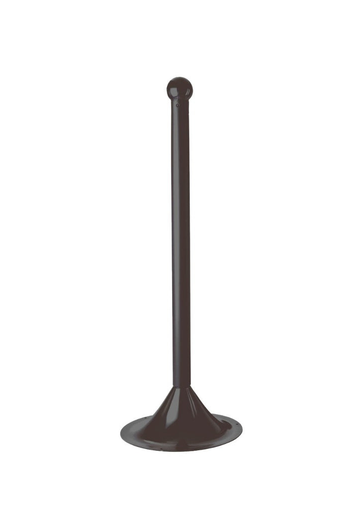 Crowd Control 2" Diameter Plastic Barrier Stanchion, 41" Overall Height