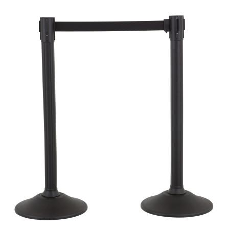 2-Pack Plastic Stanchions Barriers with Retractable Belt - Sentinel - The Crowd Controller