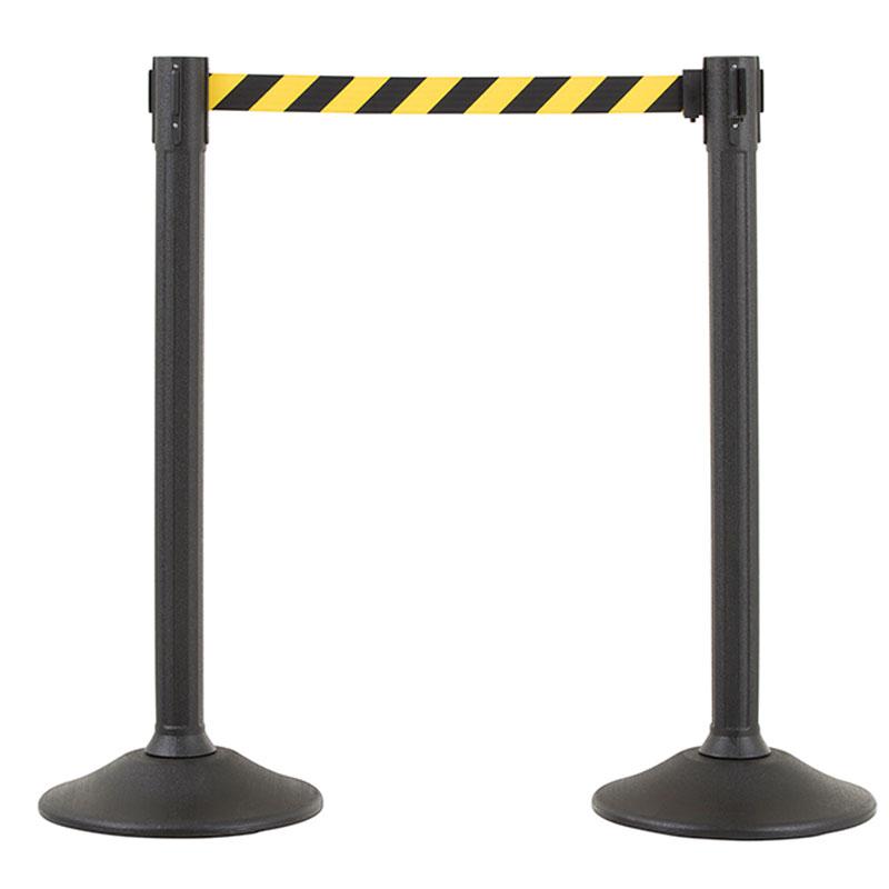 2-Pack Plastic Stanchions Barriers with Retractable Belt - Sentry - The Crowd Controller