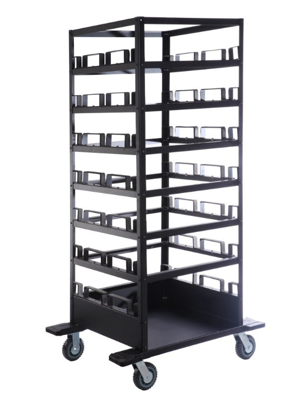 Barriers Stanchions 21-Post Horizontal Cart- TheCrowdController.com