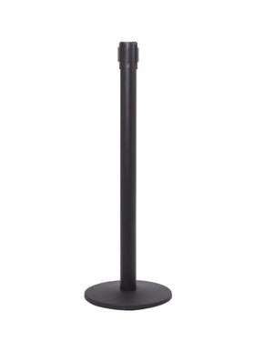 Barriers Stanchions 2.5" Diameter Post for 34" Panels- Black - TheCrowdController.com