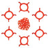 Crowd Control 50FT Cone Chain Connector Kit For Plastic Barrier Stanchions - TheCrowdController.com