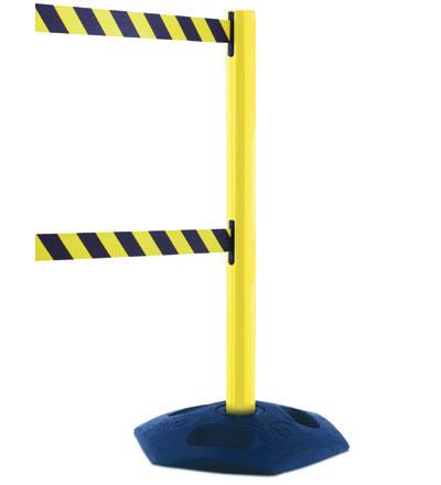 886T2 Dual Line Heavy Duty Post 7.5 FT Belts - The Crowd Controller