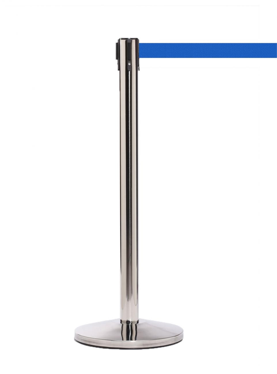 Barriers Stanchions QueueMaster 550 Polished Stainless - 8.5' Belt - The Crowd Controller