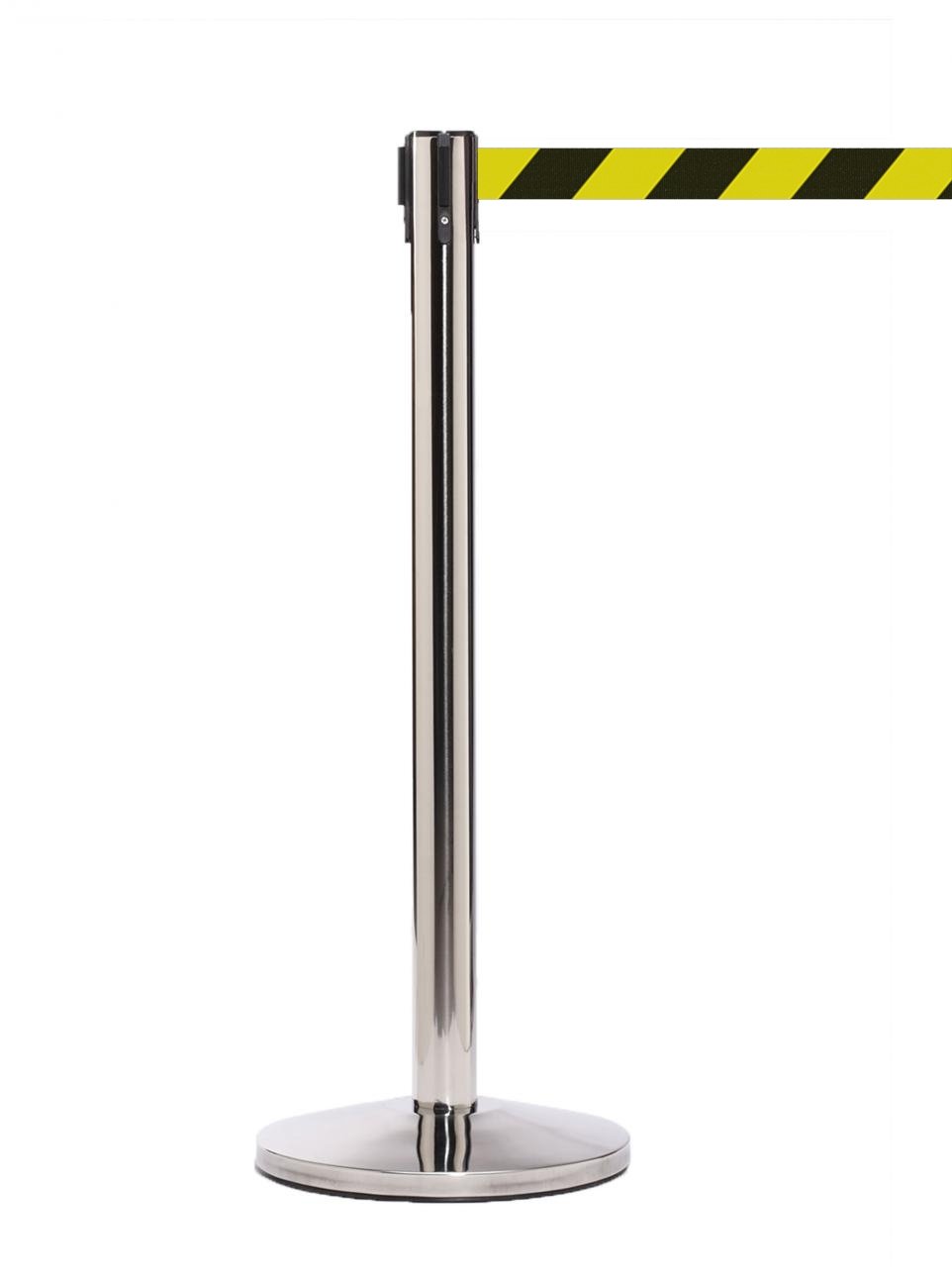 Barriers Stanchions QueueMaster 550 Polished Stainless - 8.5' Belt - The Crowd Controller