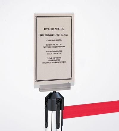 Barriers Stanchions Clear Acrylic Paper Sign Holder 8.5" x 11" - The Crowd Controller