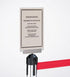 Barriers Stanchions Clear Acrylic Paper Sign Holder 8.5" x 11" - The Crowd Controller