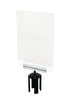 Clear Acrylic Paper Sign Holder 8.5" x 11" For Barriers Stanchions - The Crowd Controller