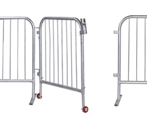 Crowd Control Barrier Stanchions CrowdMaster™ Barricade Short Gate - TheCrowdController.com