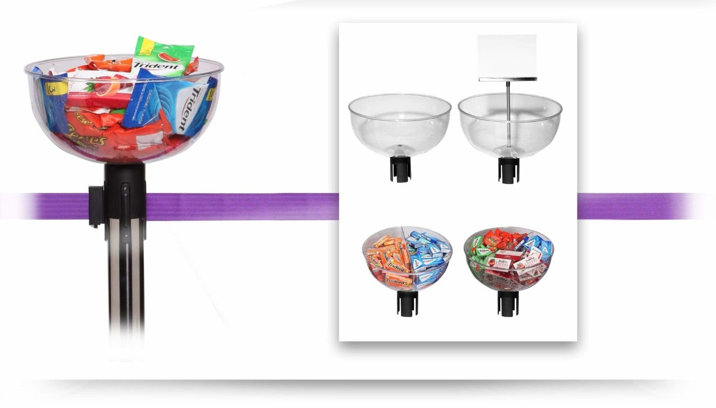 Barriers Stanchions Display Bowl - TheCrowdController.com