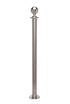 Crowd Control Barrier Stanchions Elegance Ball Top Fixed Base - TheCrowdController.com