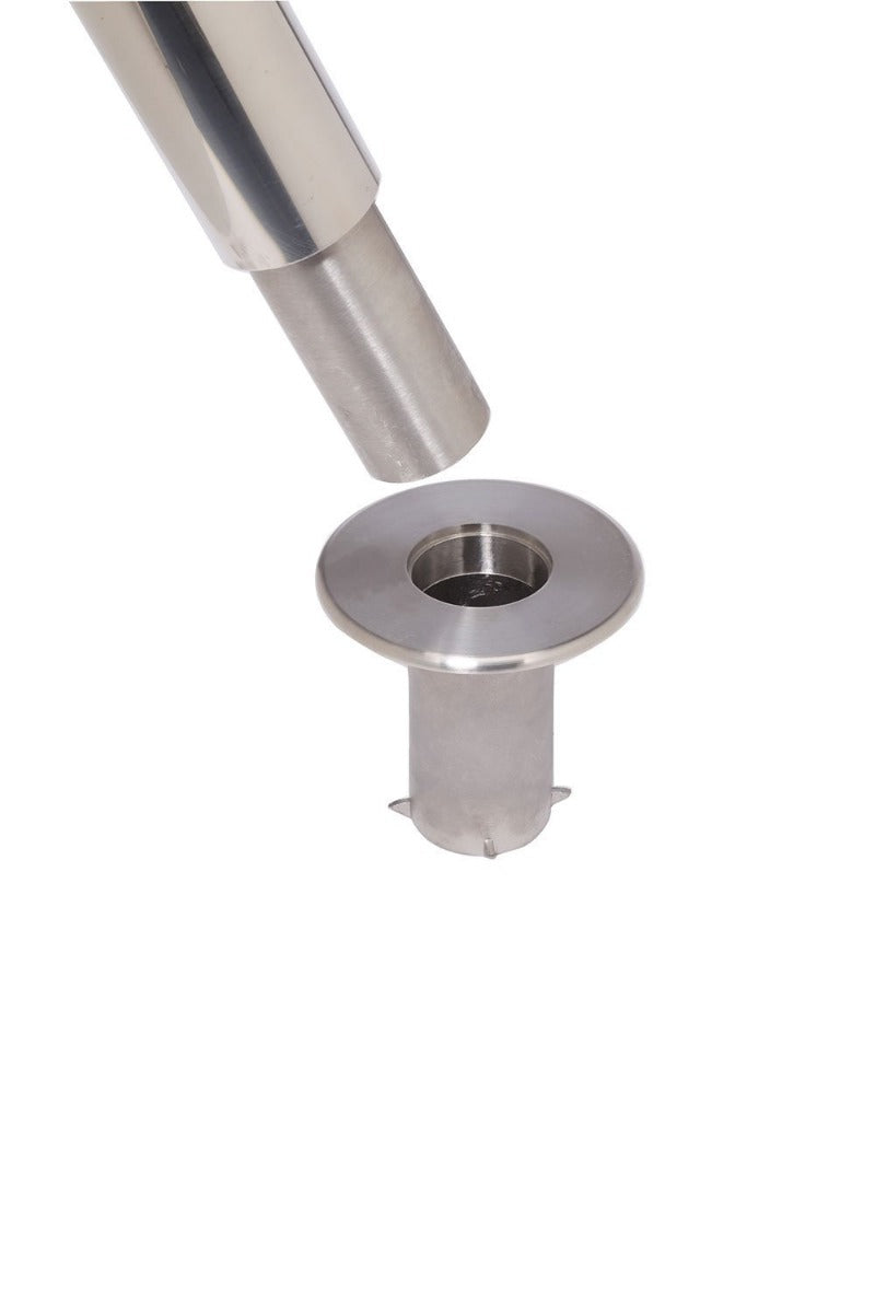 Crowd Control Barrier Stanchions Elegance Ball Top Removable Base- TheCrowdController.com