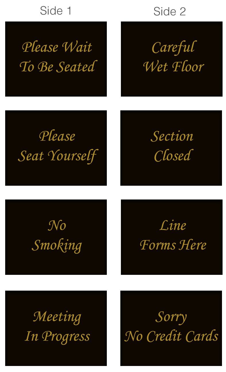 Crowd Control Hostess Sign Stand- TheCrowdController.com