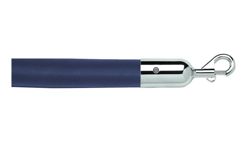 Crowd Control Barrier Stanchions Naugahyde Rope 1.5" Diameter Slide-Snap Ends - TheCrowdController.com