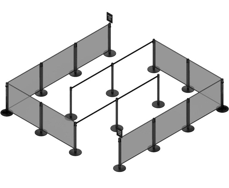 Post Panel Standard W48" x H34" - The Crowd Controller