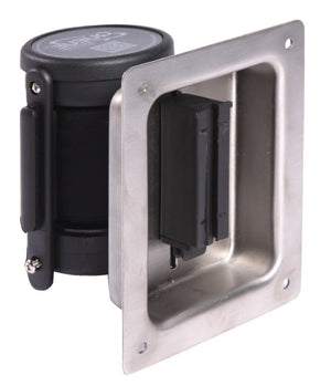 Crowd Control WallPro Recessed Retractable Belt Unit - TheCrowdController.com