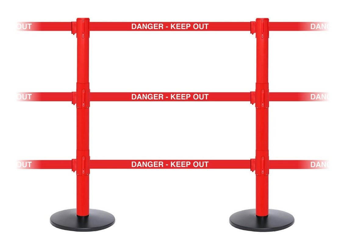 Barriers Stanchions SafetyPro Triple - TheCrowdController.com