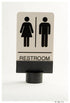 Crowd Control Barrier Stanchions Sign Adapter For 2 Plastic Stanchions - TheCrowdController.com