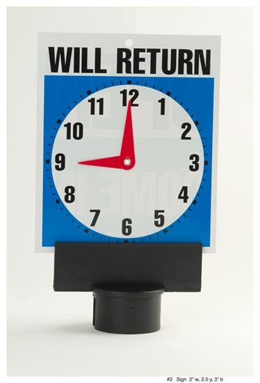 Crowd Control Sign Adapter For 2.5" Plastic Barrier Stanchion - TheCrowdController.com