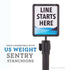 Sign Holder For Plastic Stanchions Barriers - US-Weight - The Crowd Controller